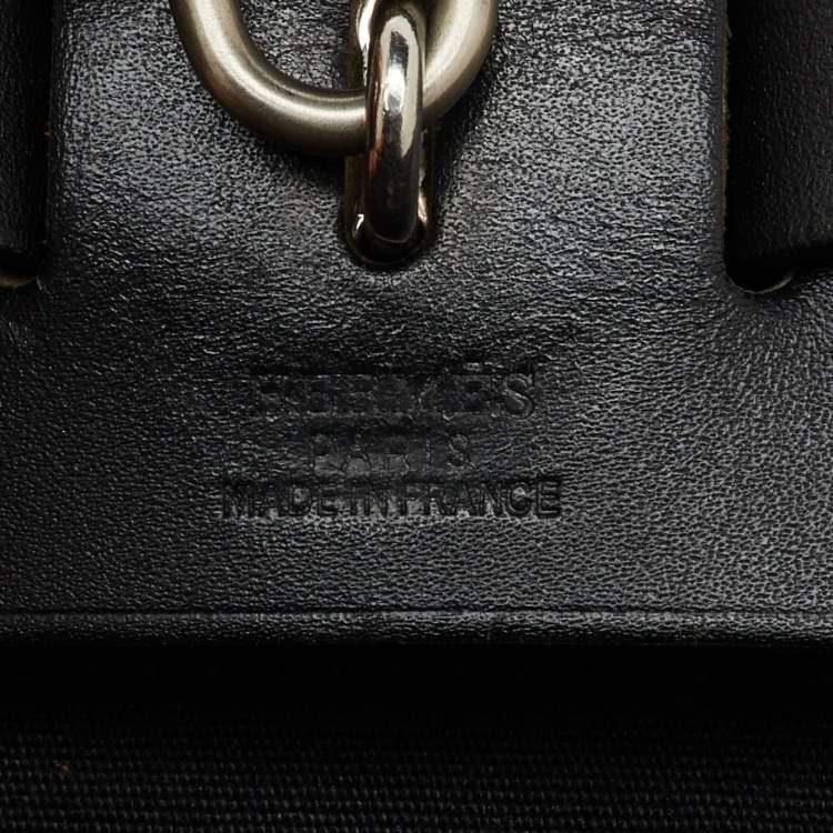 Pre Owned Hermès Black Canvas and Leather Herbag 31 Bag