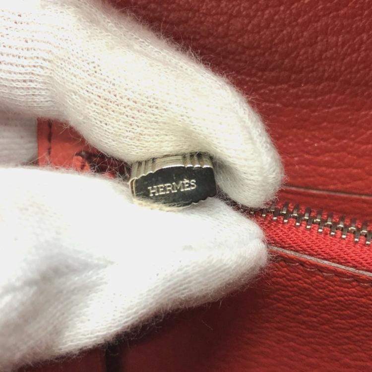 Pre Owned Hermes Kelly Pink Epsom Flag Long Wallet