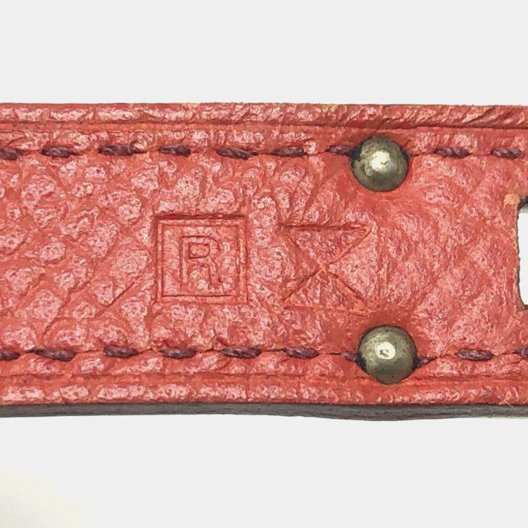 Pre Owned Hermes Kelly Pink Epsom Flag Long Wallet