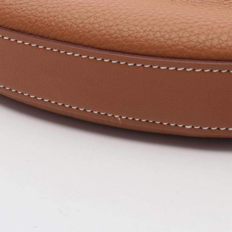 Pre Owned Hermes Arcon Slim Brown Togo Leather Shoulder Bag