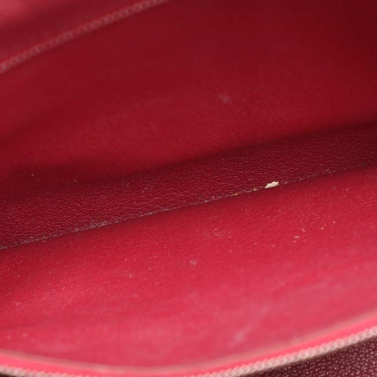 Pre Owned Hermes Tosca Taurillon Clemence Leather Palladium Finish Kelly Retourne 35 Bag