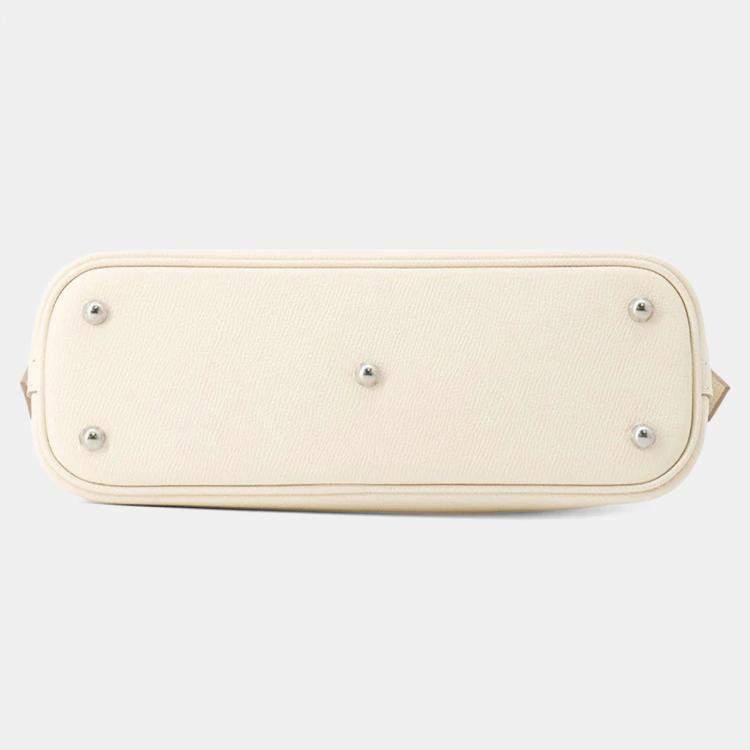 Pre Owned Hermes Bolide Size 25 1923 Craie Epsom 