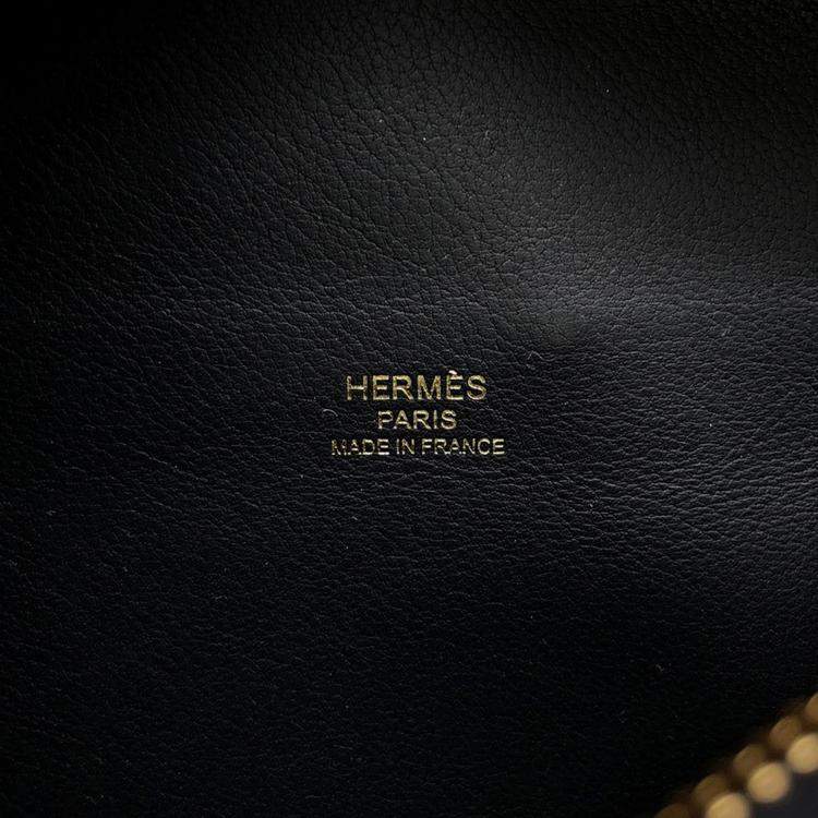 Pre Owned Hermes Petite Course Black Epsom