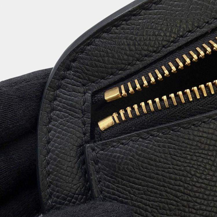 Pre Owned Hermes Petite Course Black Epsom