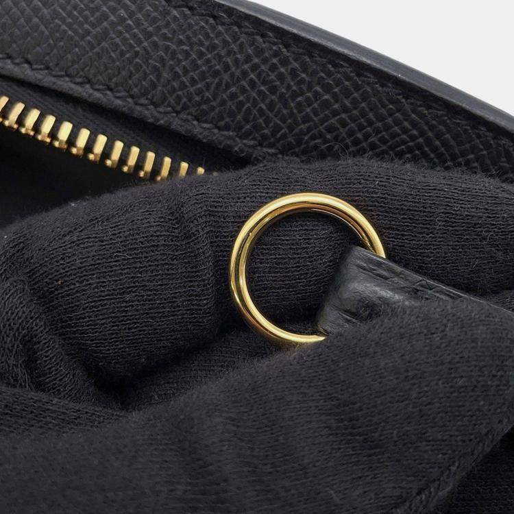 Pre Owned Hermes Petite Course Black Epsom