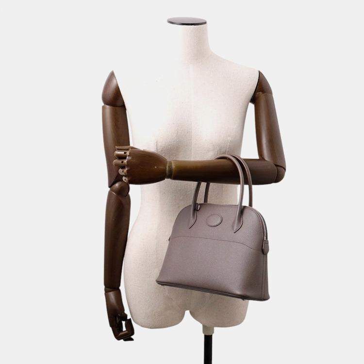 Pre Owned Hermes Bolide Etain Epsom Size 27