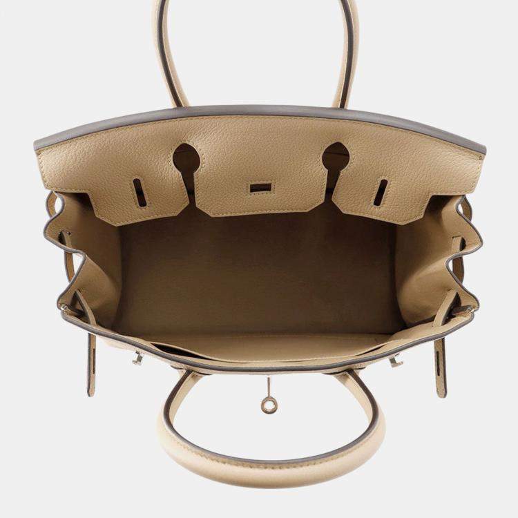 Pre Owned Hermes Birkin Poussiere Togo Leather Size 30