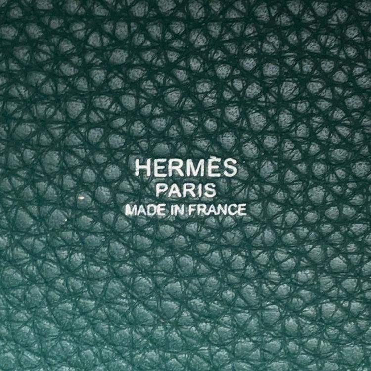 Pre Owned Hermes Picotin Lock Malachite Taurillon Clemence Size PM