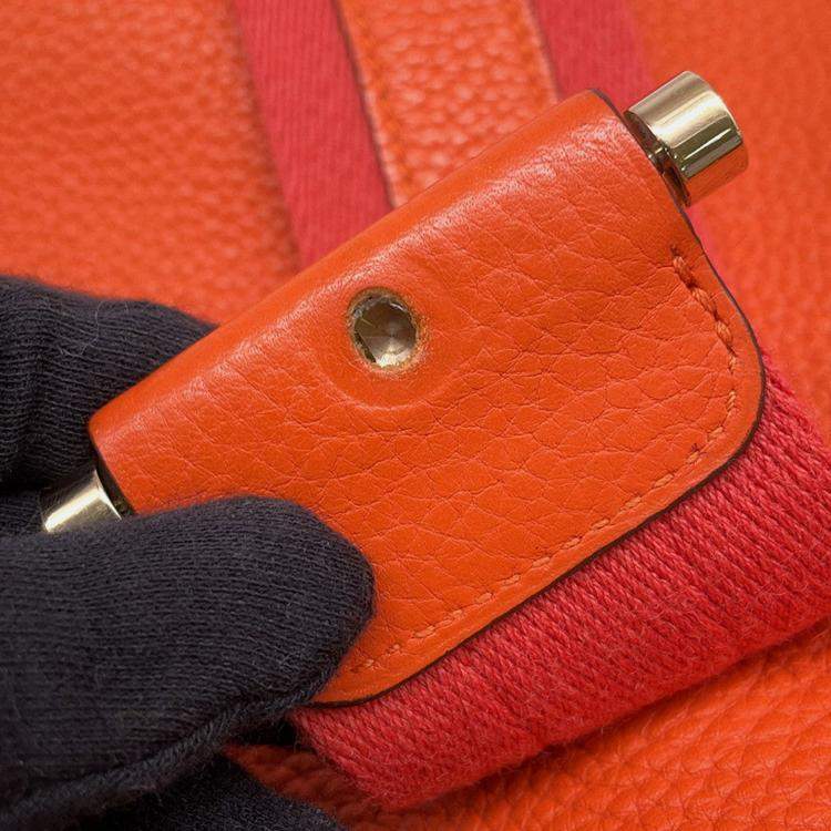 Pre Owned Hermes Boolean Lang Sanguine Taurillon Clemence