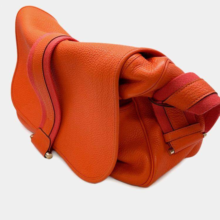 Pre Owned Hermes Boolean Lang Sanguine Taurillon Clemence