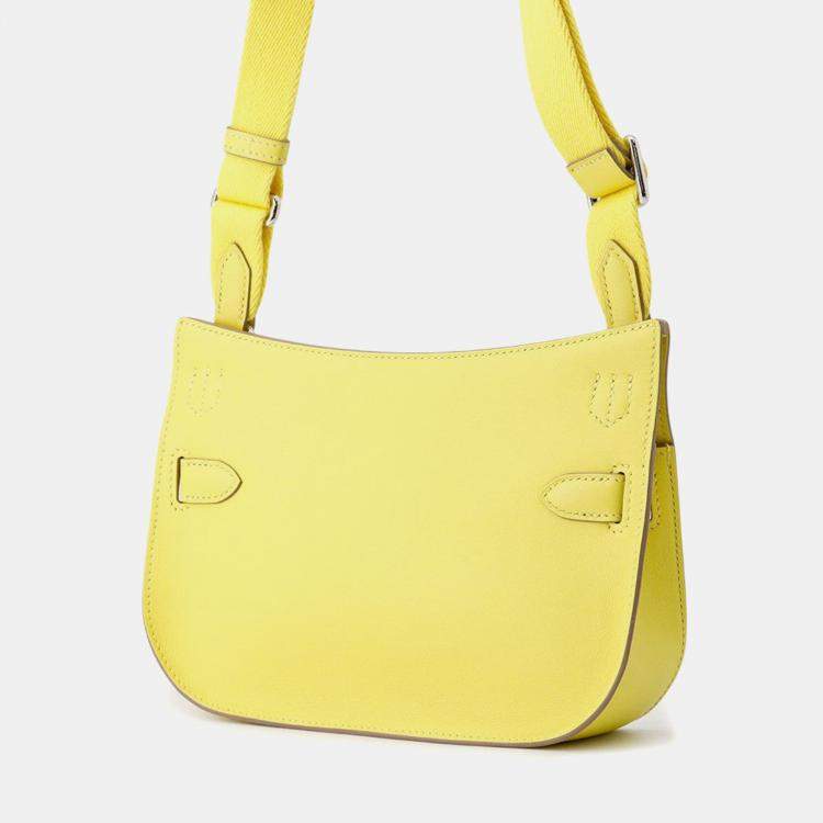 Pre Owned Hermes Jypsiere Lime Swift Leather Size Mini