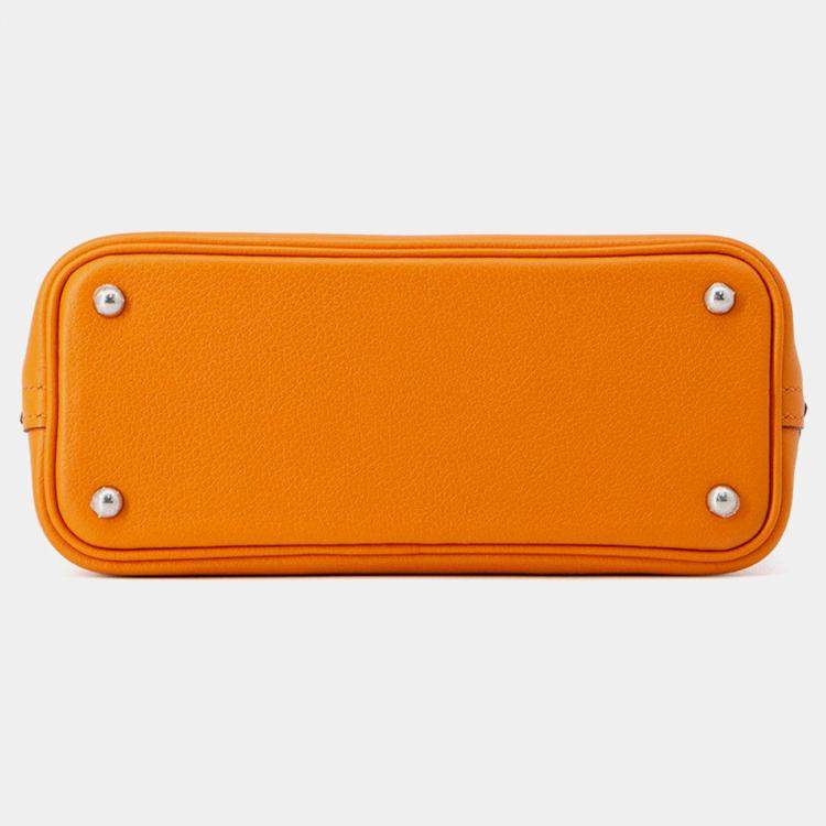 Pre Owned Hermes Bolide 1923 Apricot/Gold Evercolor Size Mini