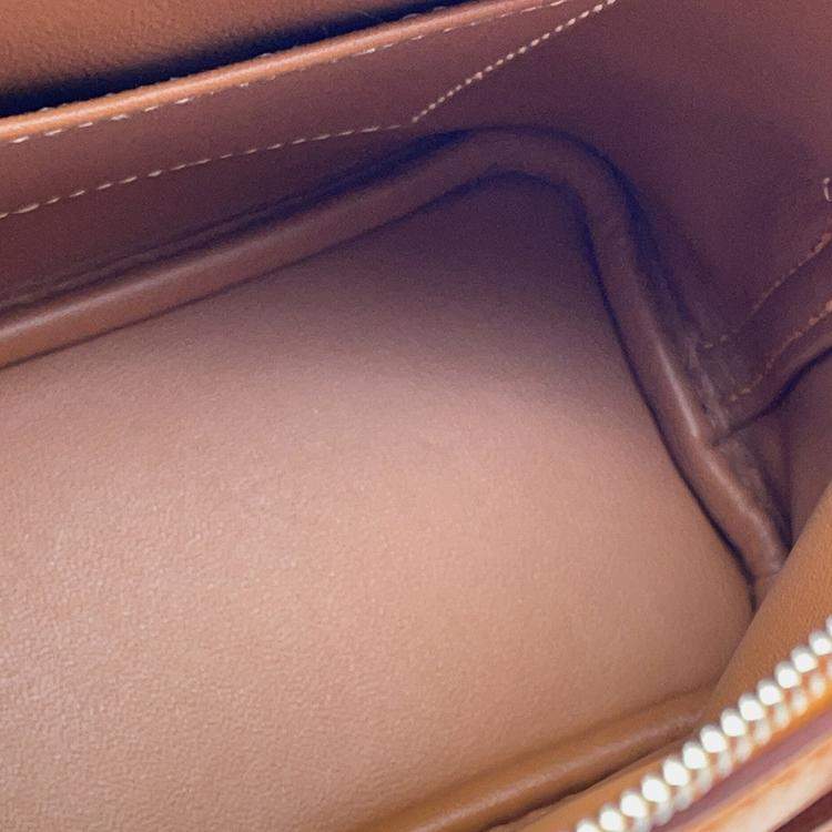 Pre Owned Hermes Bolide 1923 Apricot/Gold Evercolor Size Mini