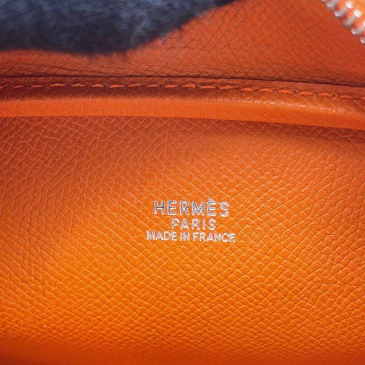 Pre Owned Hermes Plume Orange Epsom Size Mini