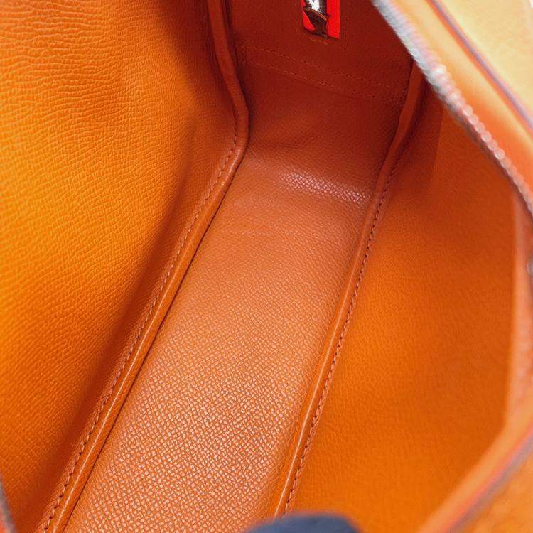 Pre Owned Hermes Plume Orange Epsom Size Mini