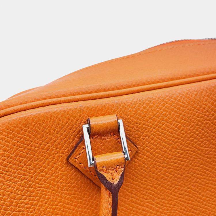 Pre Owned Hermes Plume Orange Epsom Size Mini