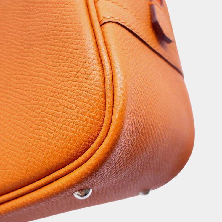 Pre Owned Hermes Plume Orange Epsom Size Mini