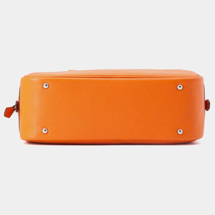 Pre Owned Hermes Plume Orange Epsom Size Mini