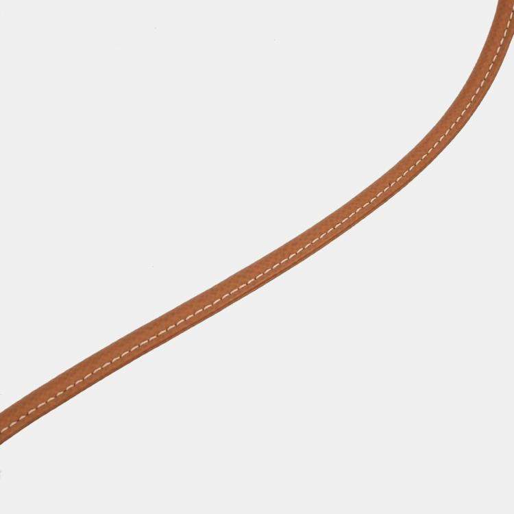 Pre Owned Hermes Beige Gold Toile Chevrons Aline GM Shoulder Bag