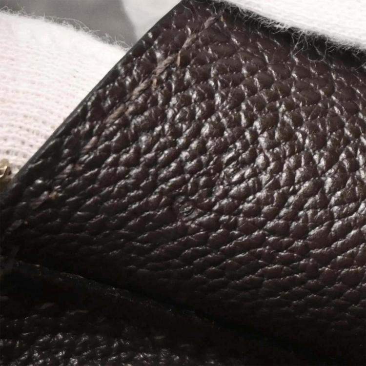 Pre Owned Hermes Ebene Taurillon Clemence Sac Envie 36 Handbag