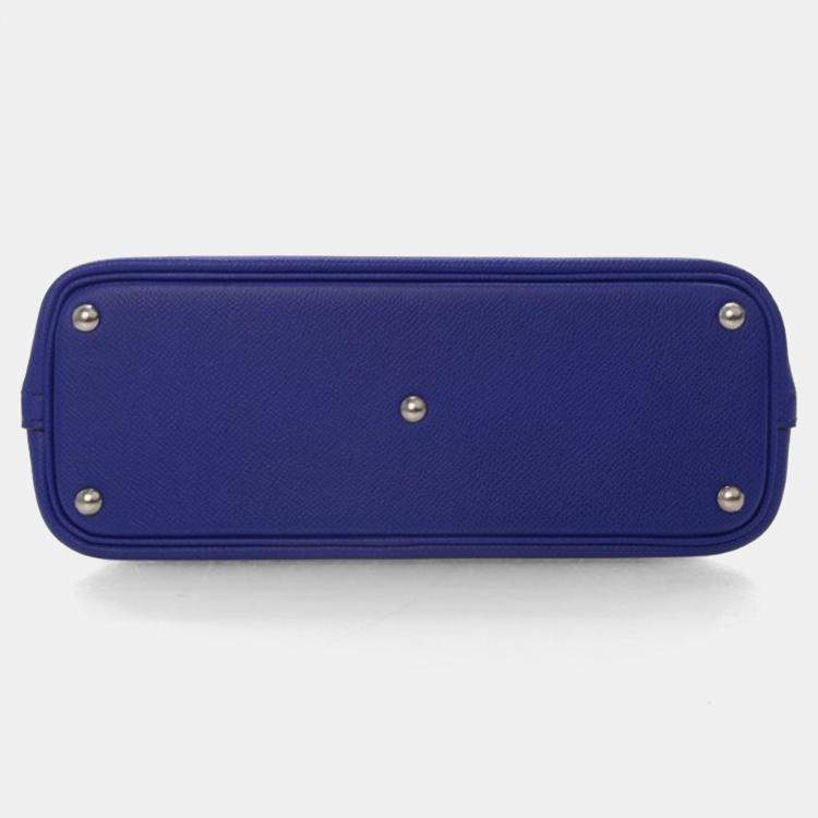 Pre Owned Hermes Bolide 27 Bleu Electric Epsom Handbag