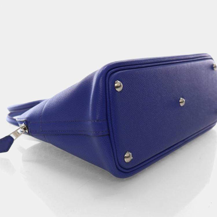 Pre Owned Hermes Bolide 27 Bleu Electric Epsom Handbag