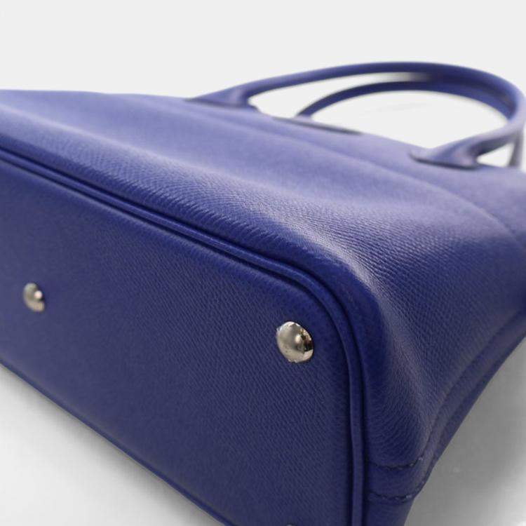 Pre Owned Hermes Bolide 27 Bleu Electric Epsom Handbag