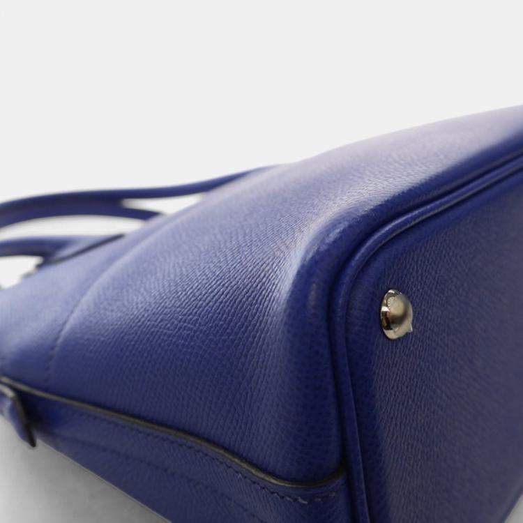 Pre Owned Hermes Bolide 27 Bleu Electric Epsom Handbag