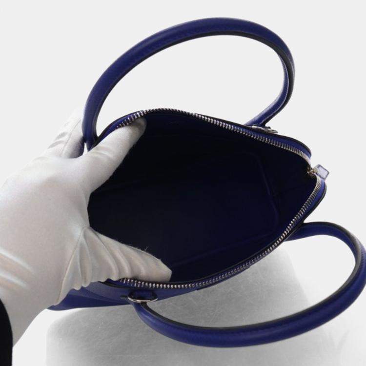 Pre Owned Hermes Bolide 27 Bleu Electric Epsom Handbag