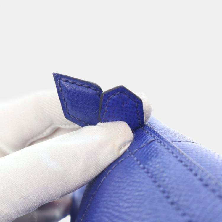 Pre Owned Hermes Bolide 27 Bleu Electric Epsom Handbag