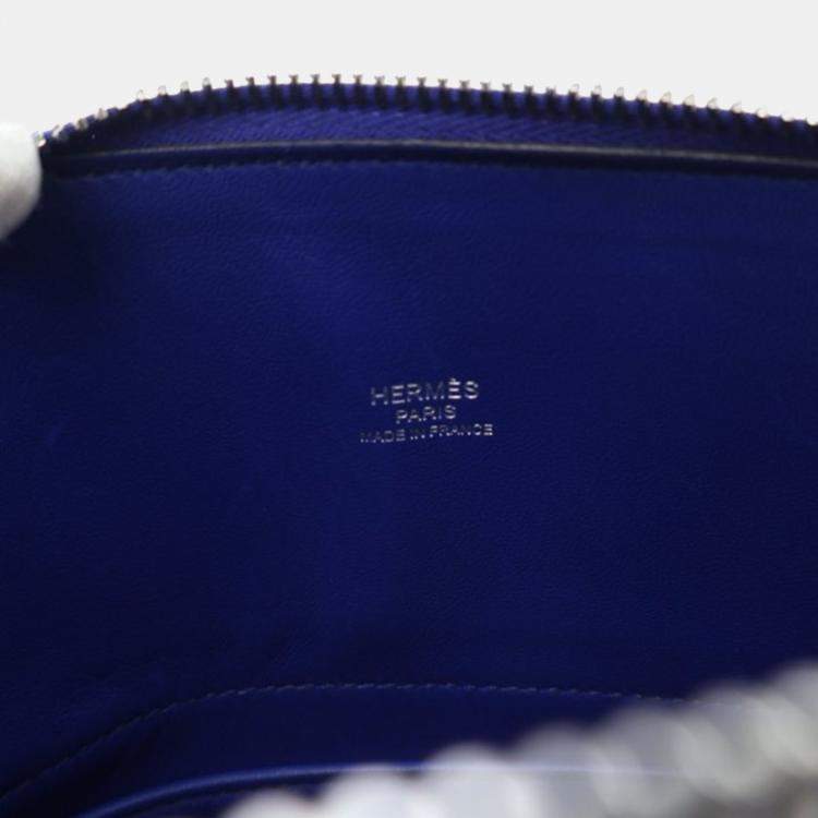 Pre Owned Hermes Bolide 27 Bleu Electric Epsom Handbag