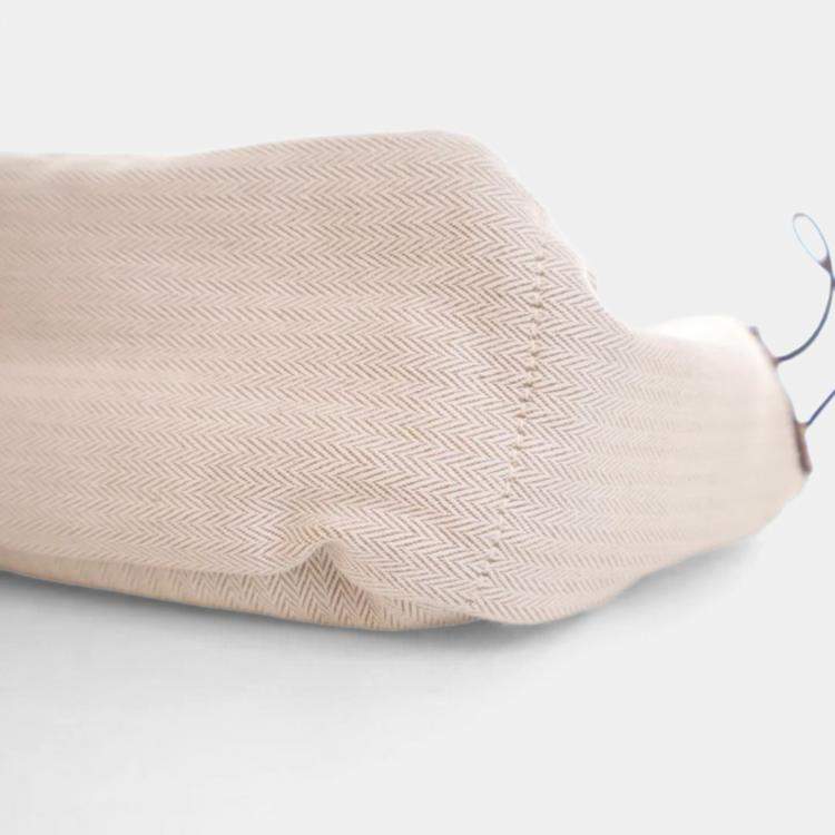 Pre Owned Hermes Beige Cotton Fourbi Pouch 25