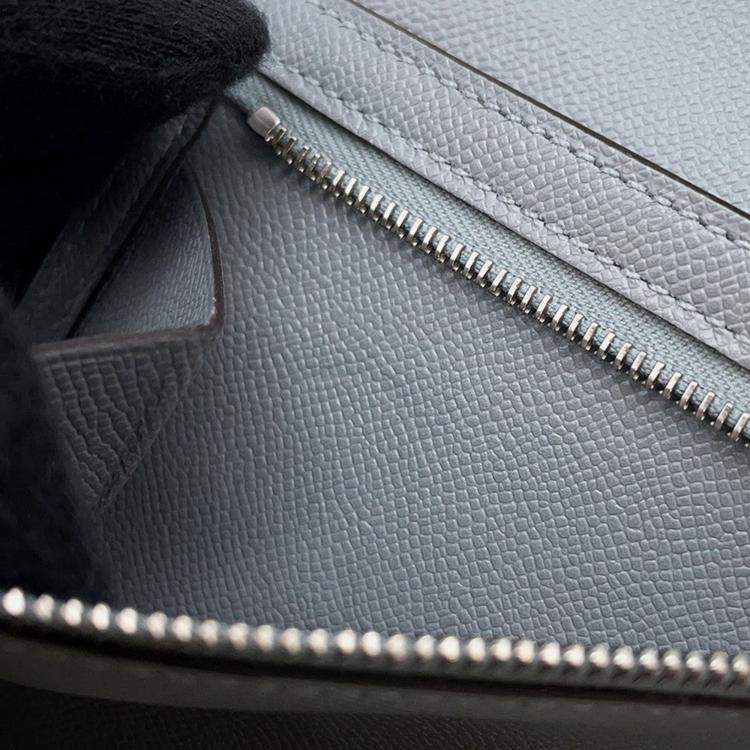 Pre Owned Hermes Bean Compact Green Pantan Veau Madame