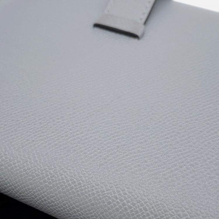 Pre Owned Hermes Bean Compact Green Pantan Veau Madame