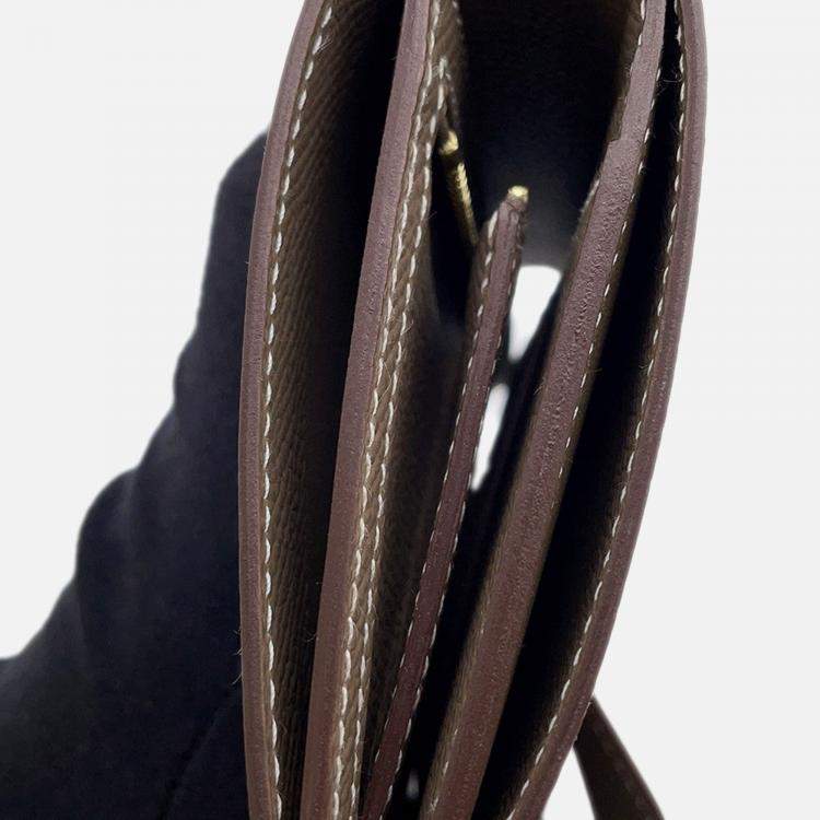 Pre Owned Hermes Bean Compact Etoupe Epsom