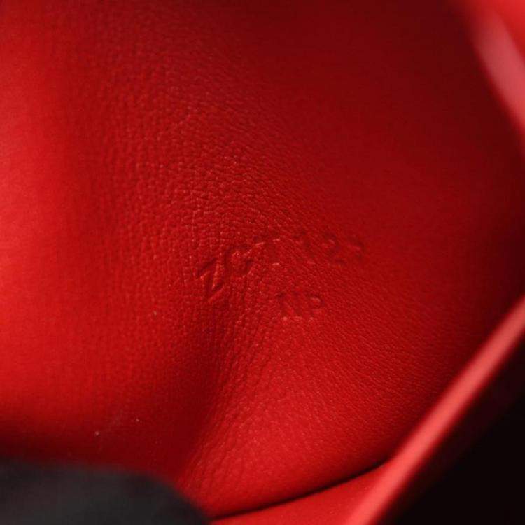 Pre Owned Hermes Lindy Mini Red Swift Leather Shoulder Bag