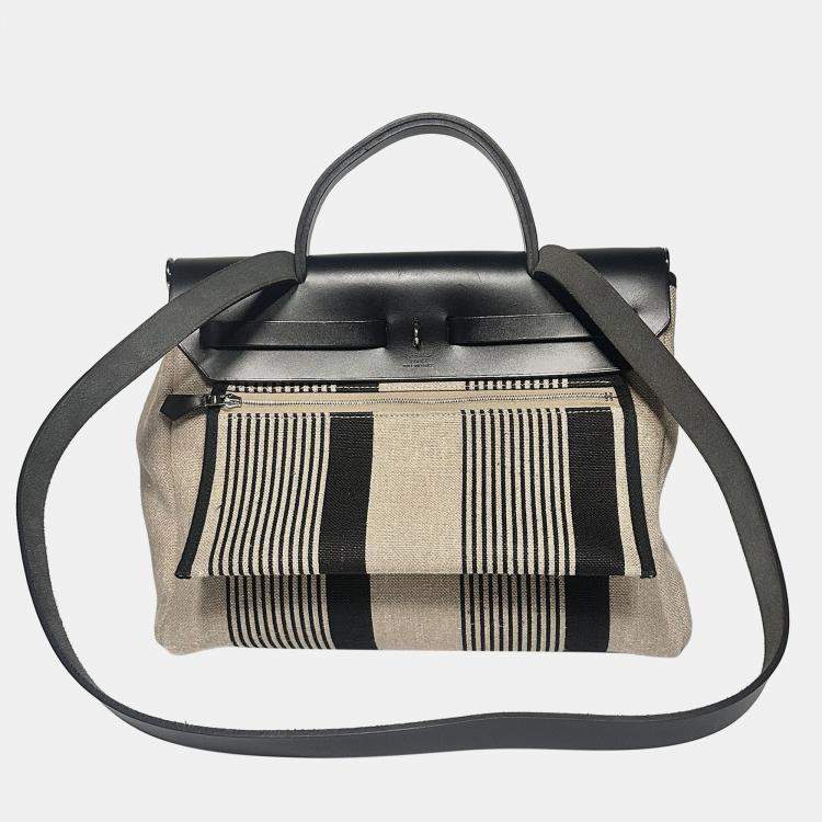 Pre Owned Hermes Herbag Zip Retourne 31 H Vibration Vache Hunter