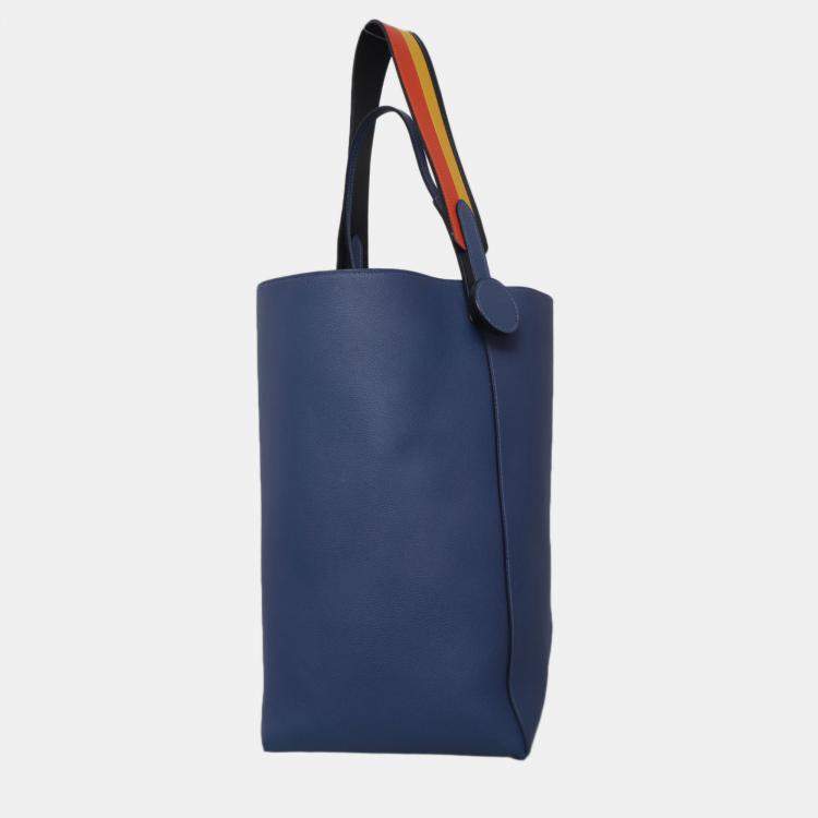 Pre Owned Hermes Licol 19 Evercolour Bleu Brighton Shoulder Bag