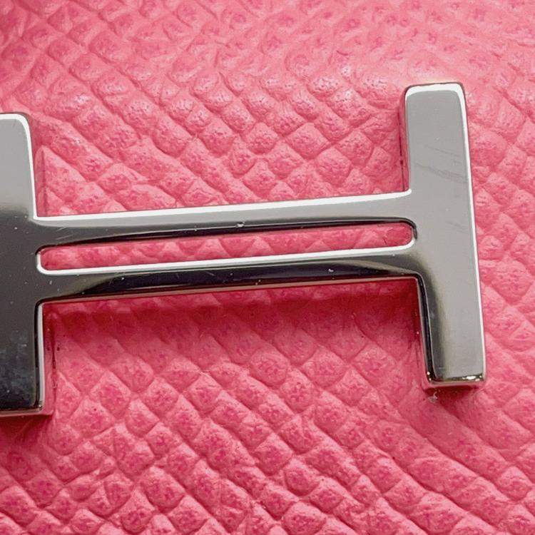 Pre Owned Hermes Bean Mini Rose Azalee Epsom