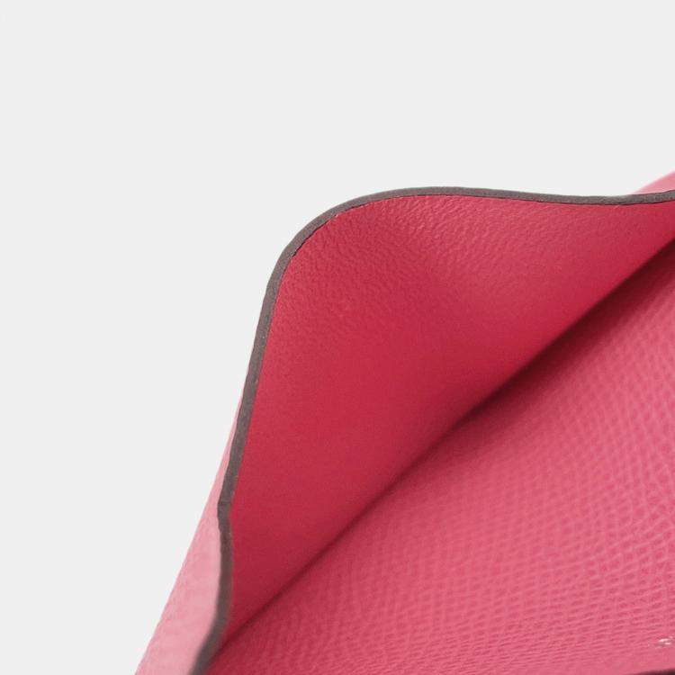 Pre Owned Hermes Bean Mini Rose Azalee Epsom