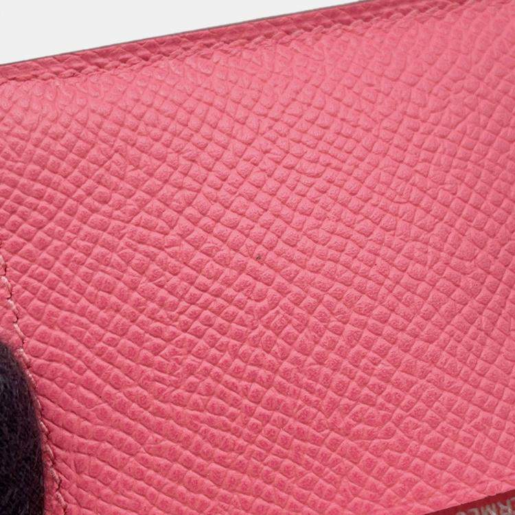 Pre Owned Hermes Bean Mini Rose Azalee Epsom