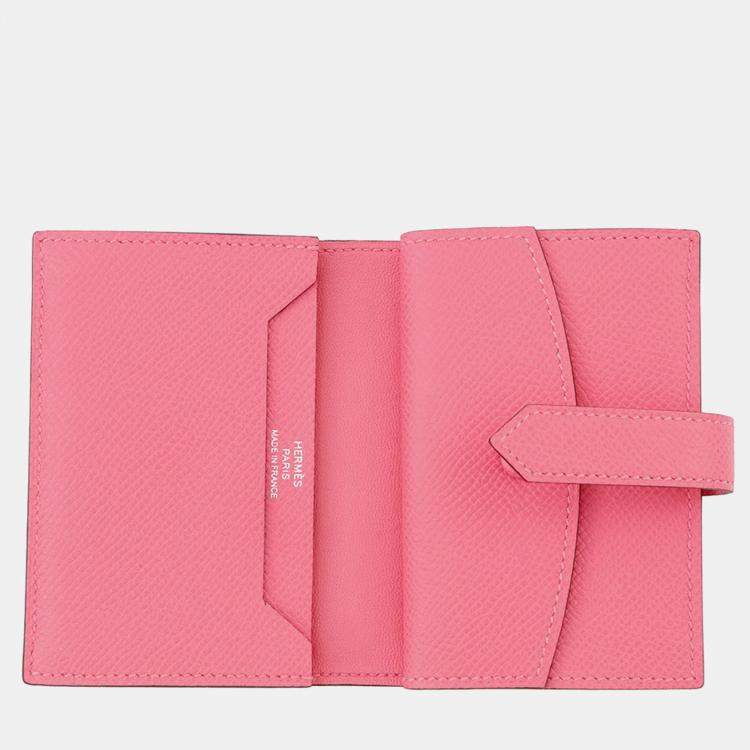 Pre Owned Hermes Bean Mini Rose Azalee Epsom