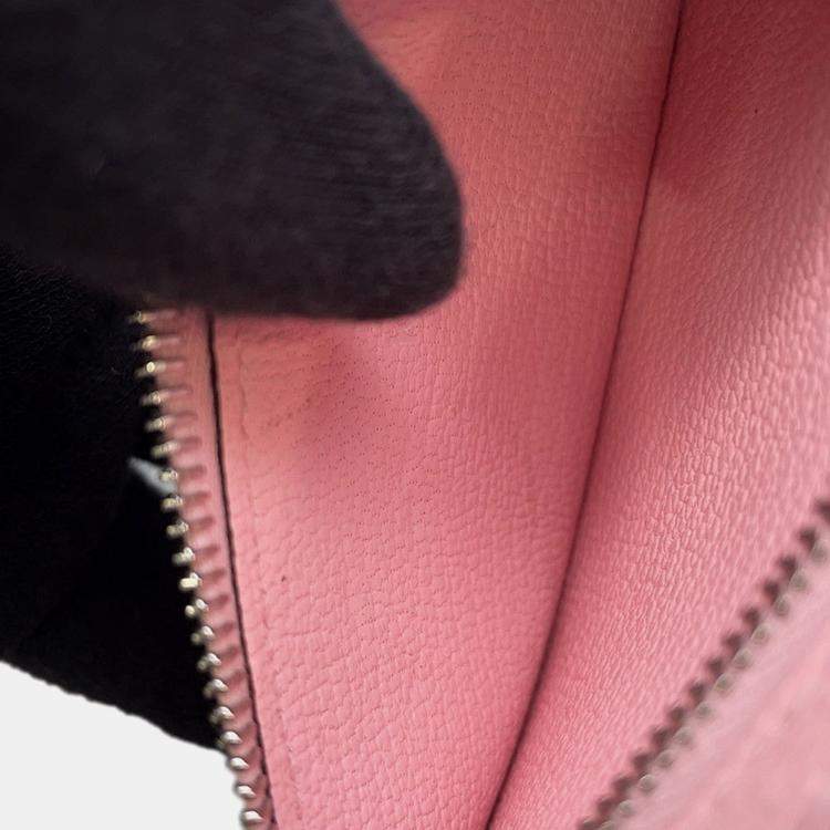 Pre Owned Hermes Bearn Combine Rose Sakura Chevre Myzore Goatskin