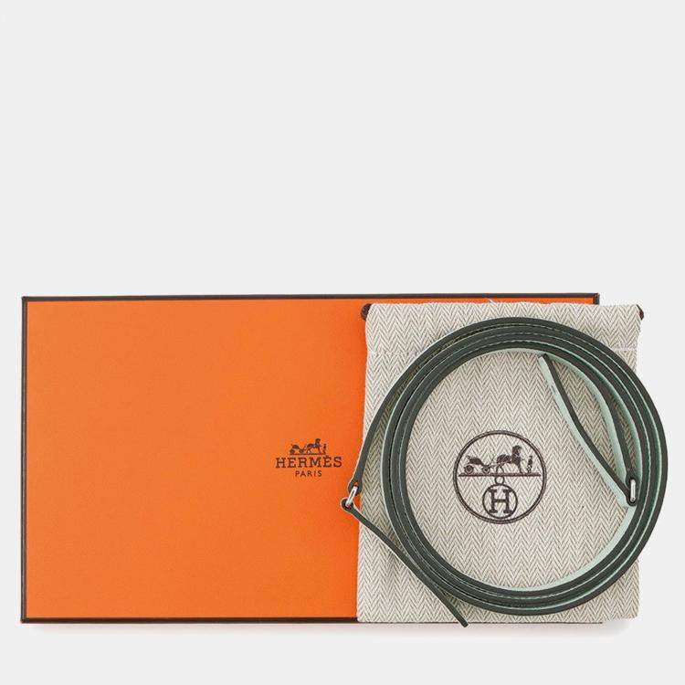 Pre Owned Hermes Kelly Long To Go Vert Peppermint Epsom Wallet 