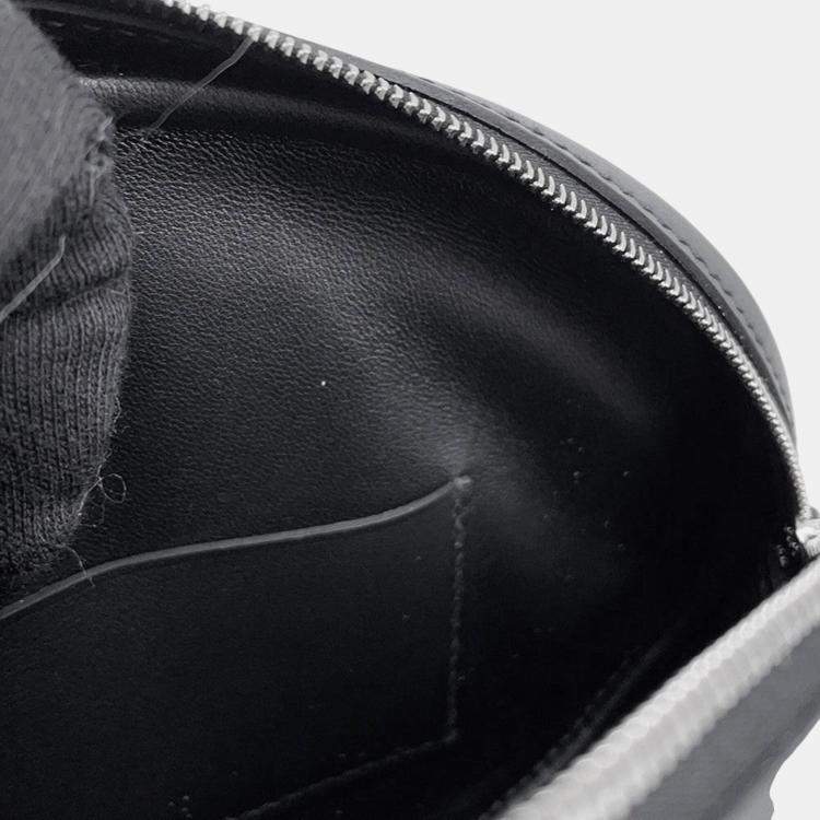 Pre Owned Hermes In The LoopBlack Swift Leather  Cross Body Bag 