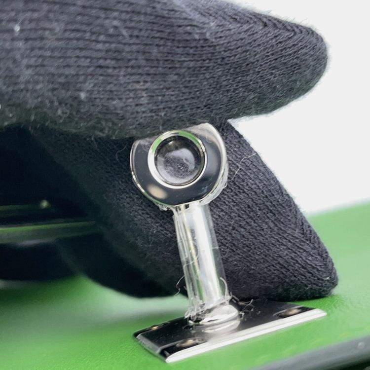 Pre Owned Hermes Pochette Kelly Vert Yucca Swift Leather