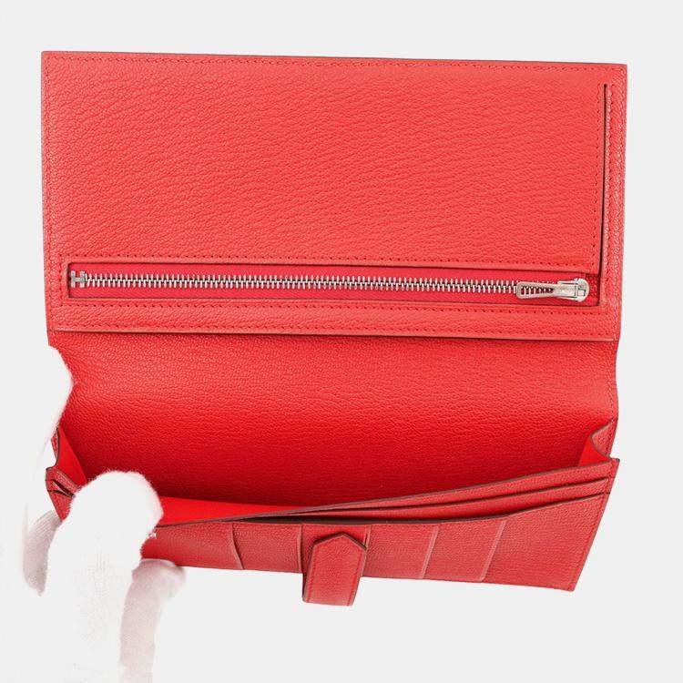 Pre Owned Hermes Beansufla Rose Texas Chevre Myzore Goatskin Bag