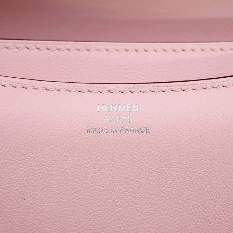 Pre Owned Hermes Constance3 Miroir  Size Mini Rose Sakura Swift Leather Bag