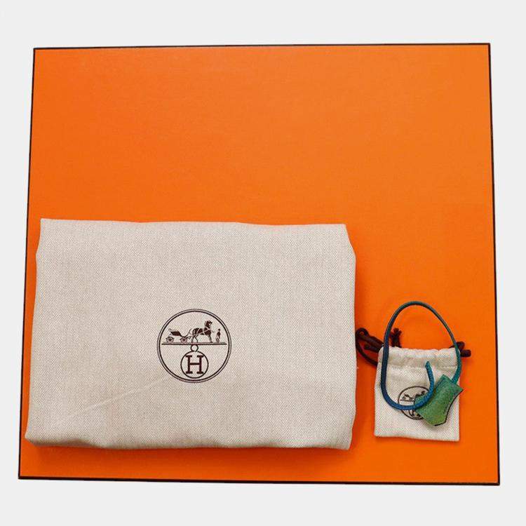 Pre Owned Hermes Plume Cosmos Blue Nuit/Violetgradation Togo Leather Size 45