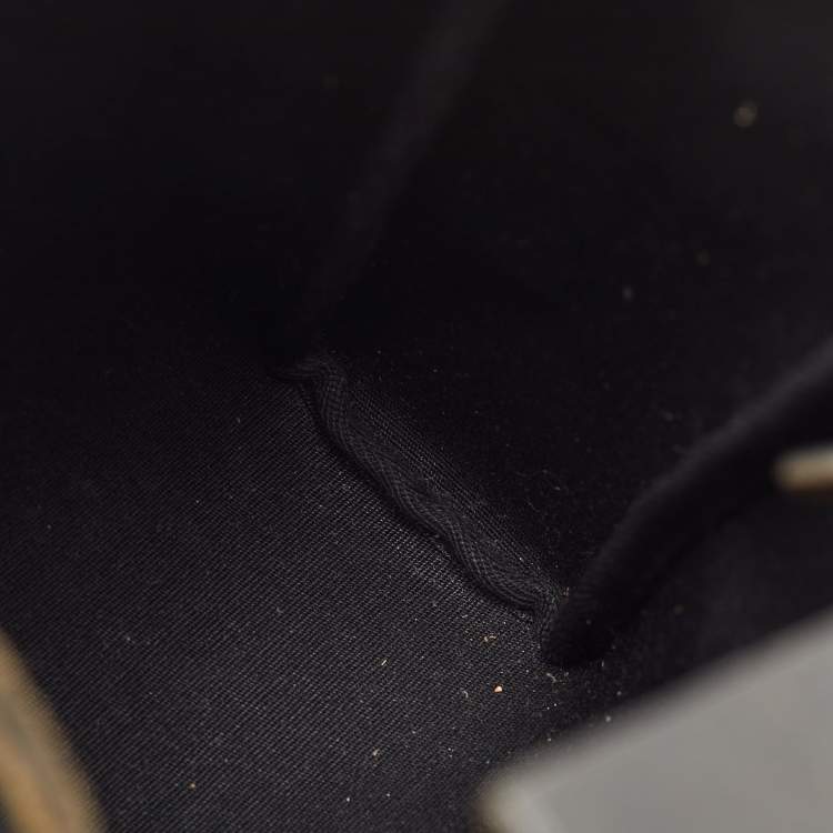 Pre Owned Hermès Black/Beige Toile and Vache Hunter Leather 2-in-1 Herbag TPM Bag